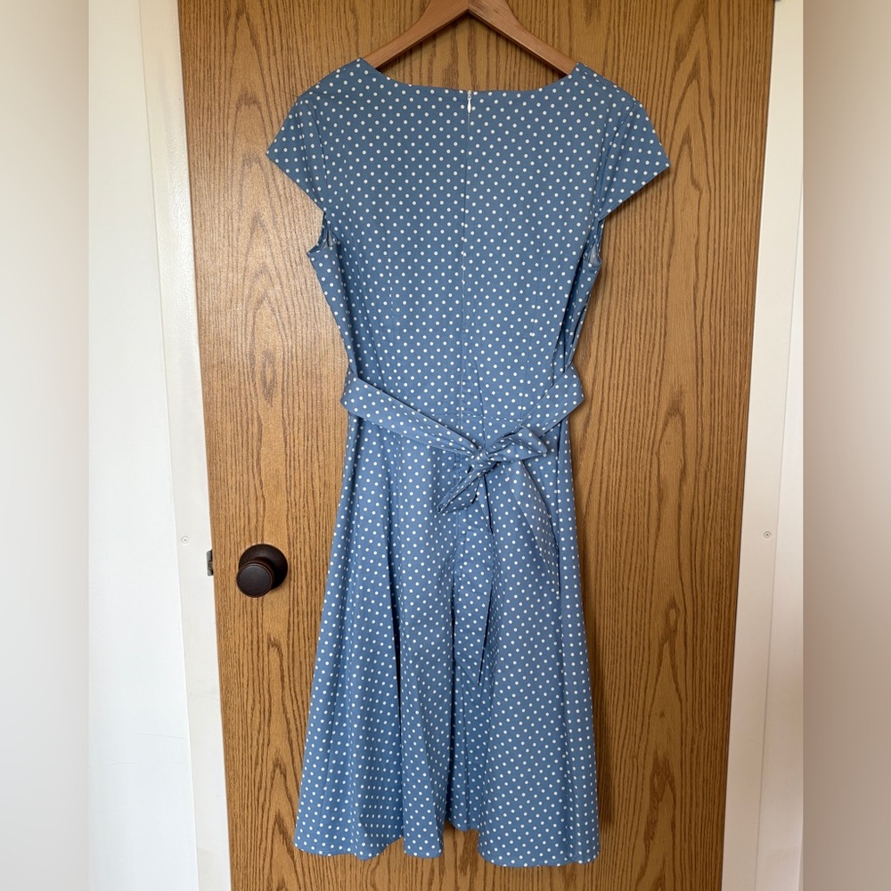 Blue Polka Dot Dress - Picture 3 of 3